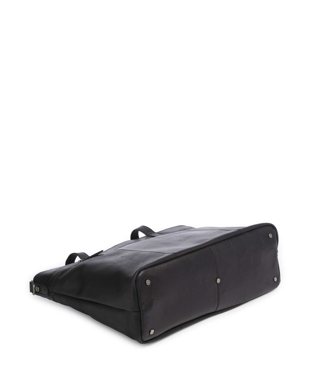 The Chesterfield Brand Wax Pull Up Cow Osira Tote bag black