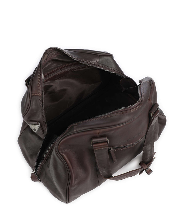 The Chesterfield Brand Wax Pull Up Cow Volenza Weekend bag brown
