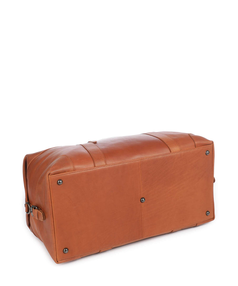 The Chesterfield Brand Wax Pull Up Cow Portsmouth 2 Weekend bag cognac