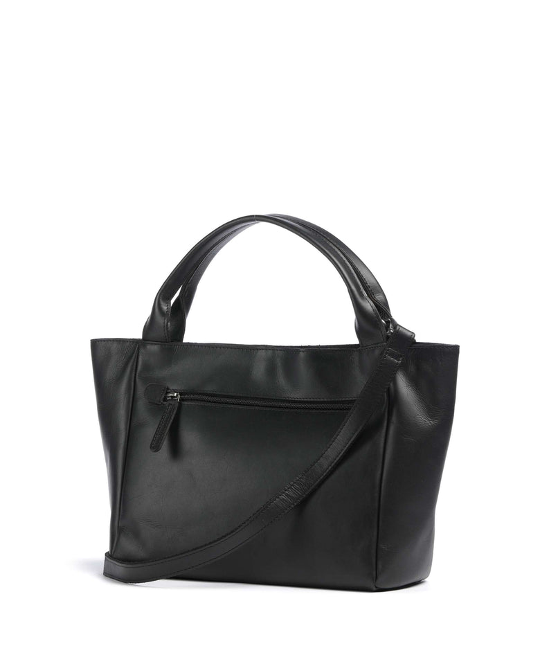 The Chesterfield Brand Wax Pull Up Cow Tenara Handbag black