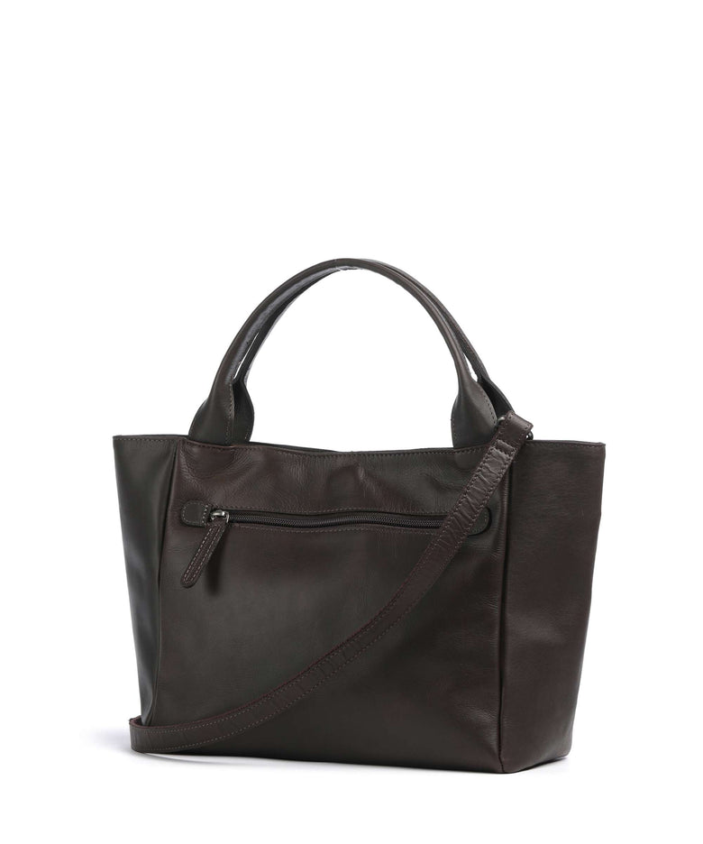 The Chesterfield Brand Wax Pull Up Cow Tenara Handbag brown