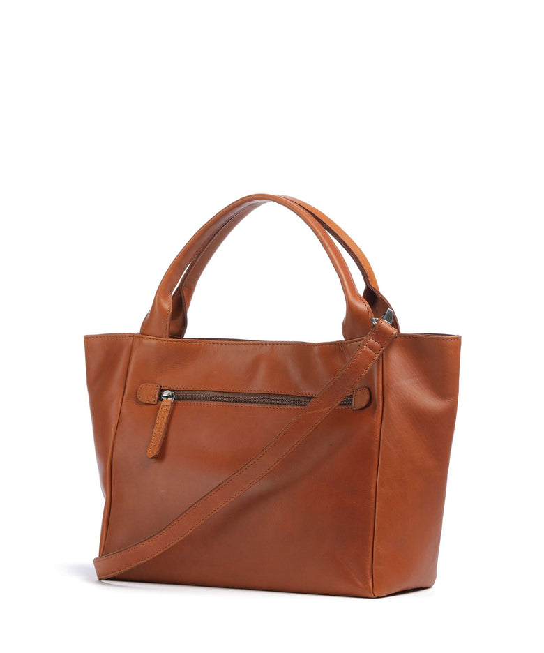 The Chesterfield Brand Wax Pull Up Cow Tenara Handbag cognac