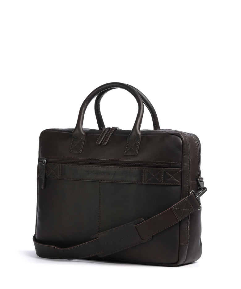 The Chesterfield Brand Wax Pull Up Cow Tacama Laptop bag brown