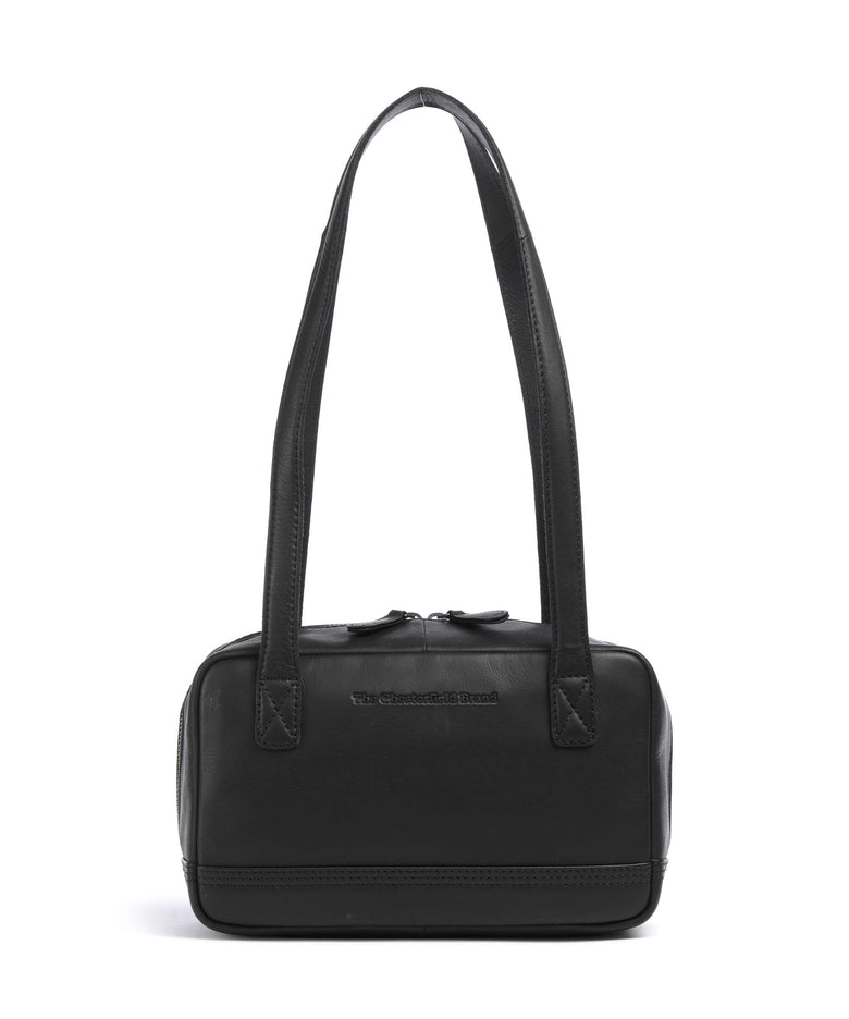 The Chesterfield Brand Wax Pull Up Cow Fenno Shoulder bag black