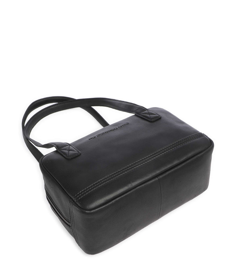 The Chesterfield Brand Wax Pull Up Cow Fenno Shoulder bag black
