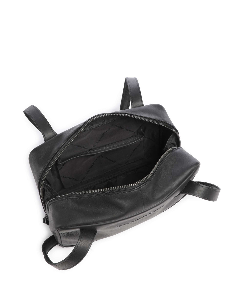 The Chesterfield Brand Wax Pull Up Cow Fenno Shoulder bag black