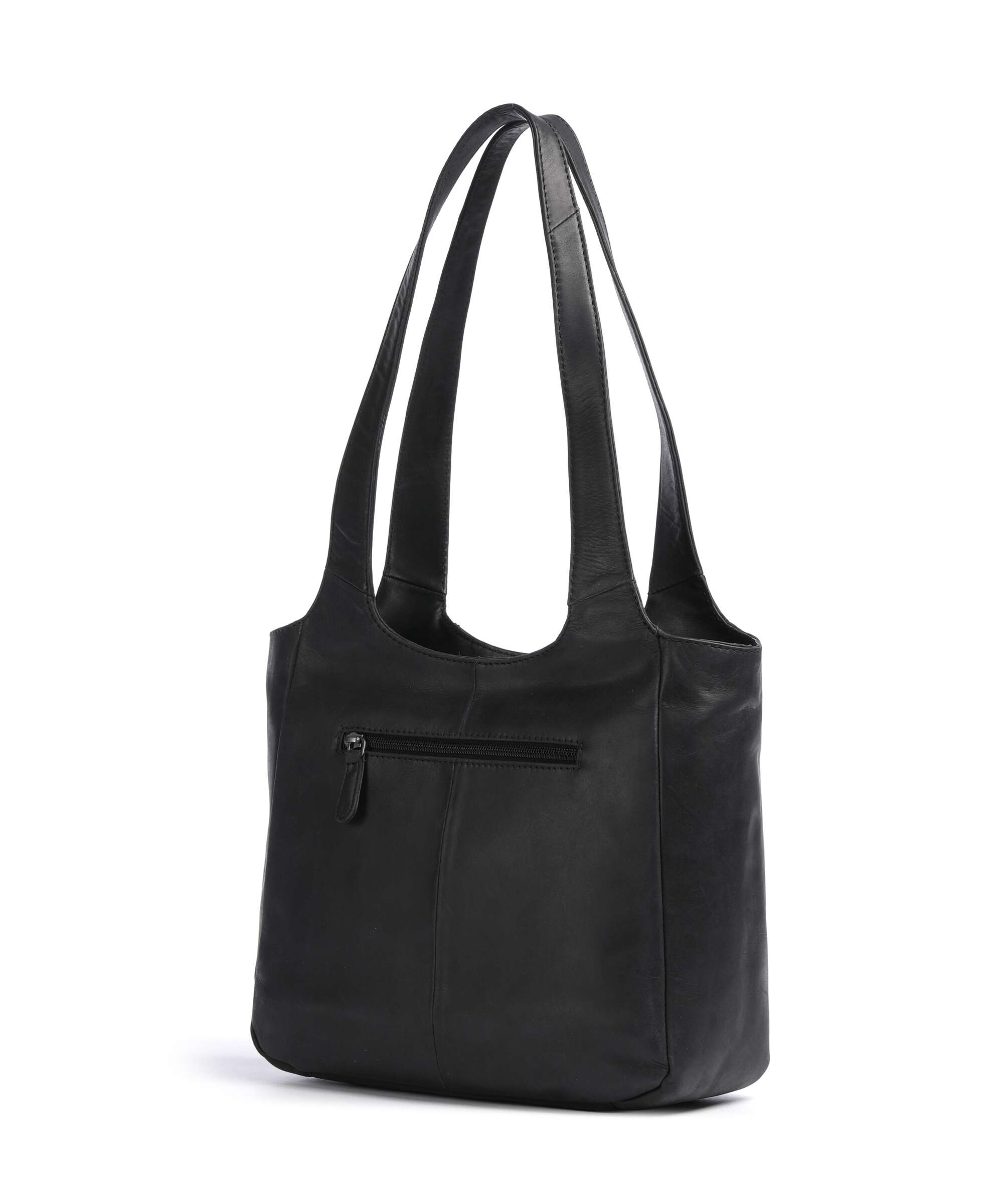 The Chesterfield Brand Wax Pull Up Cow Tofino Tote bag black