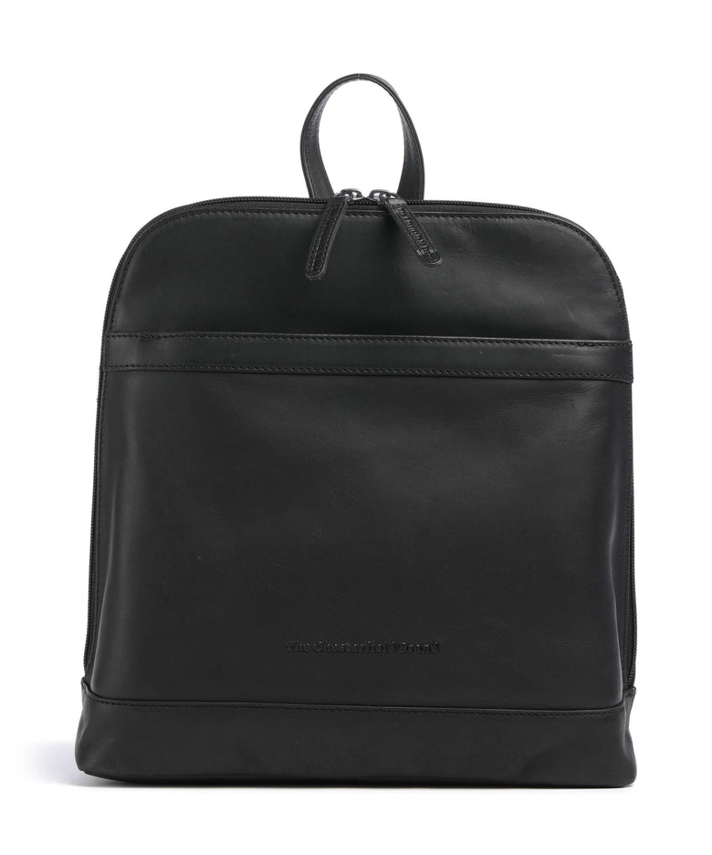 The Chesterfield Brand Wax Pull Up Cow Tigris Backpack black