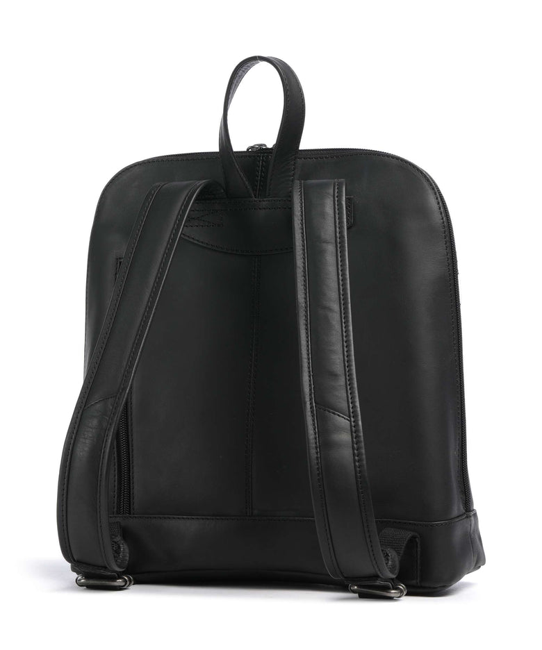 The Chesterfield Brand Wax Pull Up Cow Tigris Backpack black