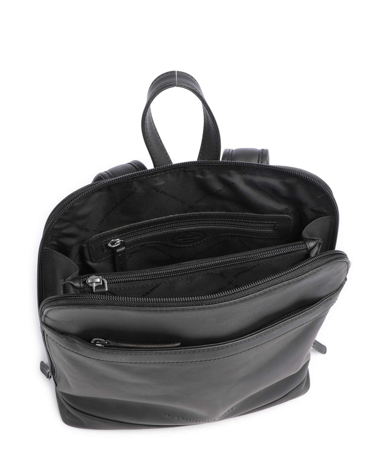 The Chesterfield Brand Wax Pull Up Cow Tigris Backpack black