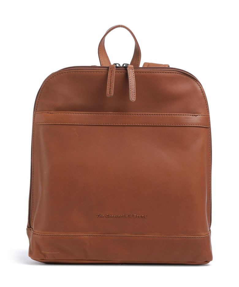 The Chesterfield Brand Wax Pull Up Cow Tigris Backpack cognac