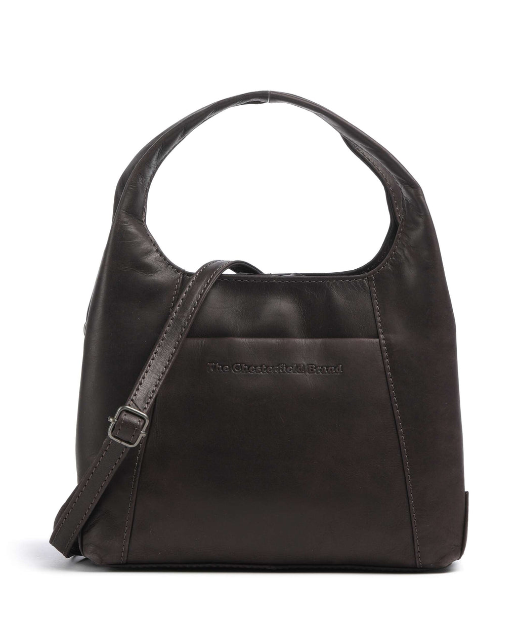 The Chesterfield Brand Wax Pull Up Cow Lunera Handbag brown
