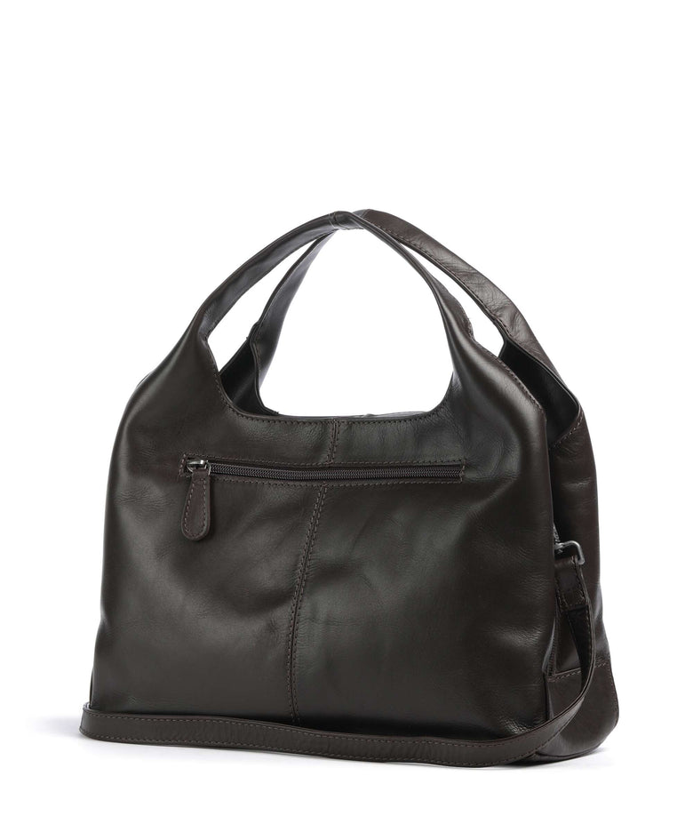 The Chesterfield Brand Wax Pull Up Cow Salina Handbag brown