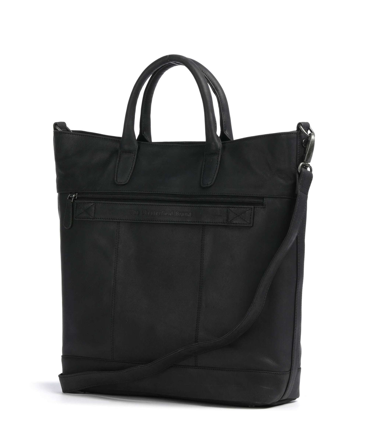 The Chesterfield Brand Wax Pull Up Cow Westbrook Handbag black