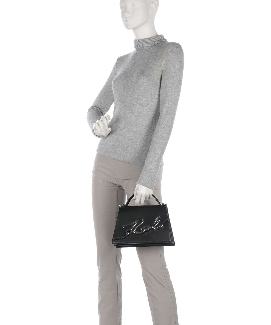 Karl Lagerfeld K/Signature Medium Handbag black/nickel