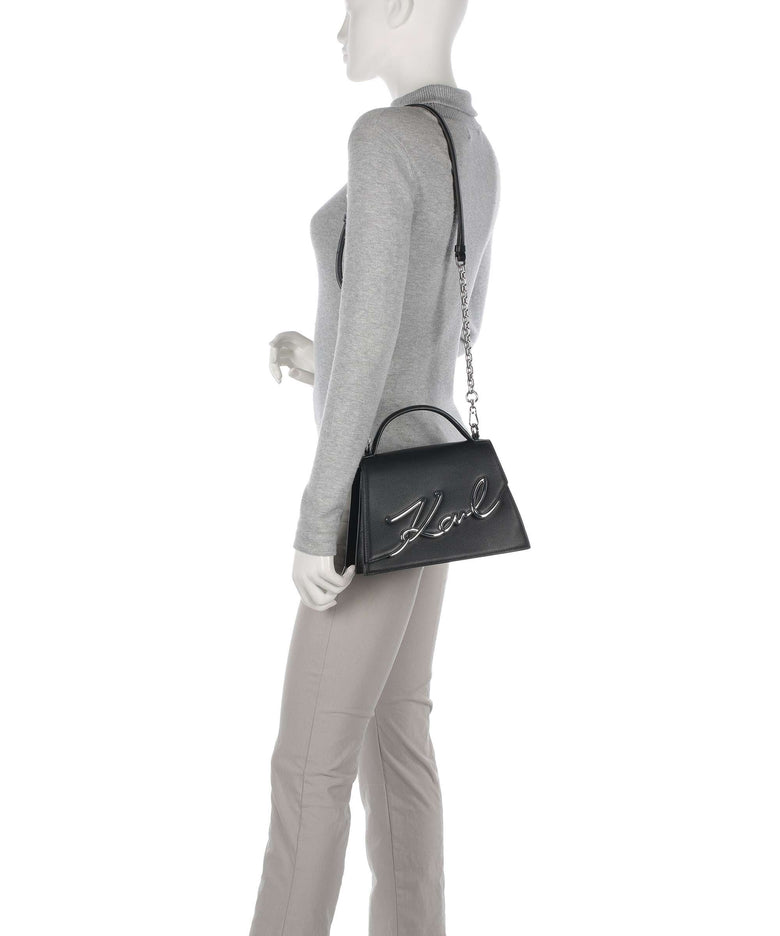 Karl Lagerfeld K/Signature Medium Handbag black/nickel