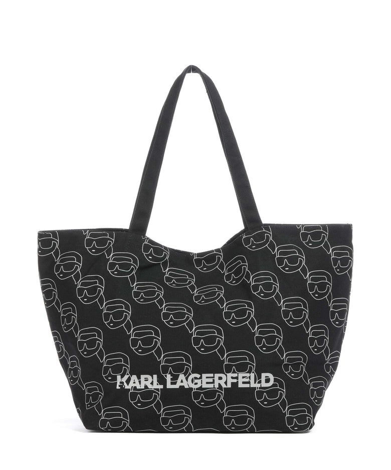Karl Lagerfeld Ikon Tote bag black/white
