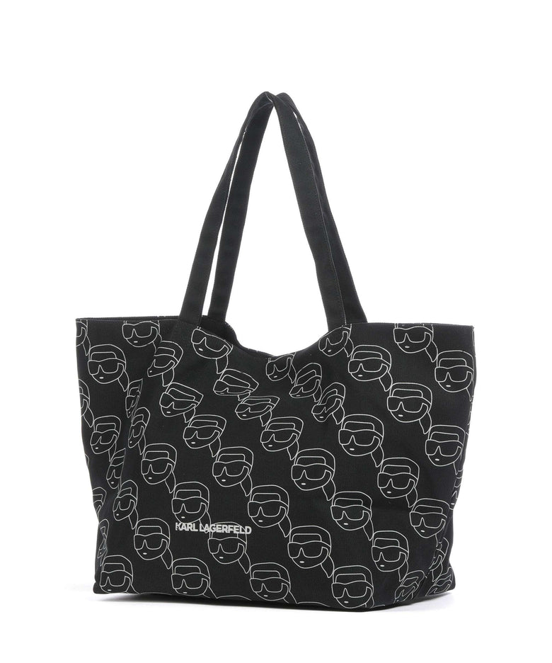 Karl Lagerfeld Ikon Tote bag black/white