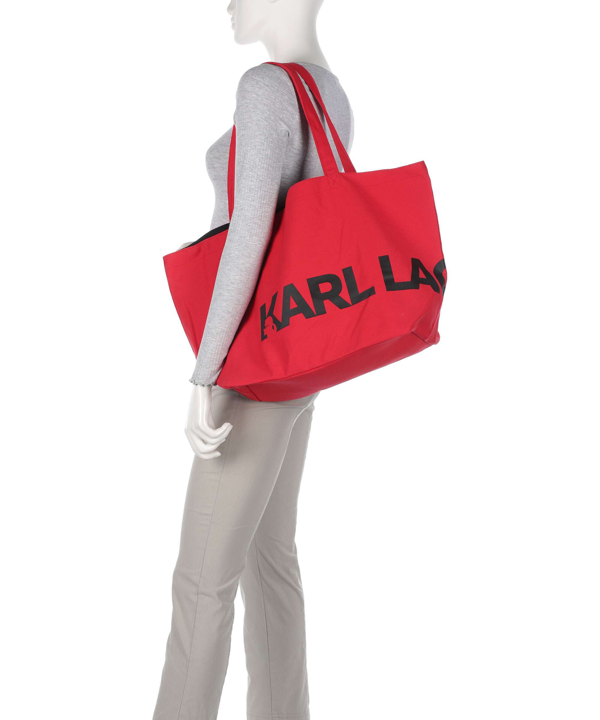 Karl Lagerfeld K/Essential Big Logo Tote bag racing red