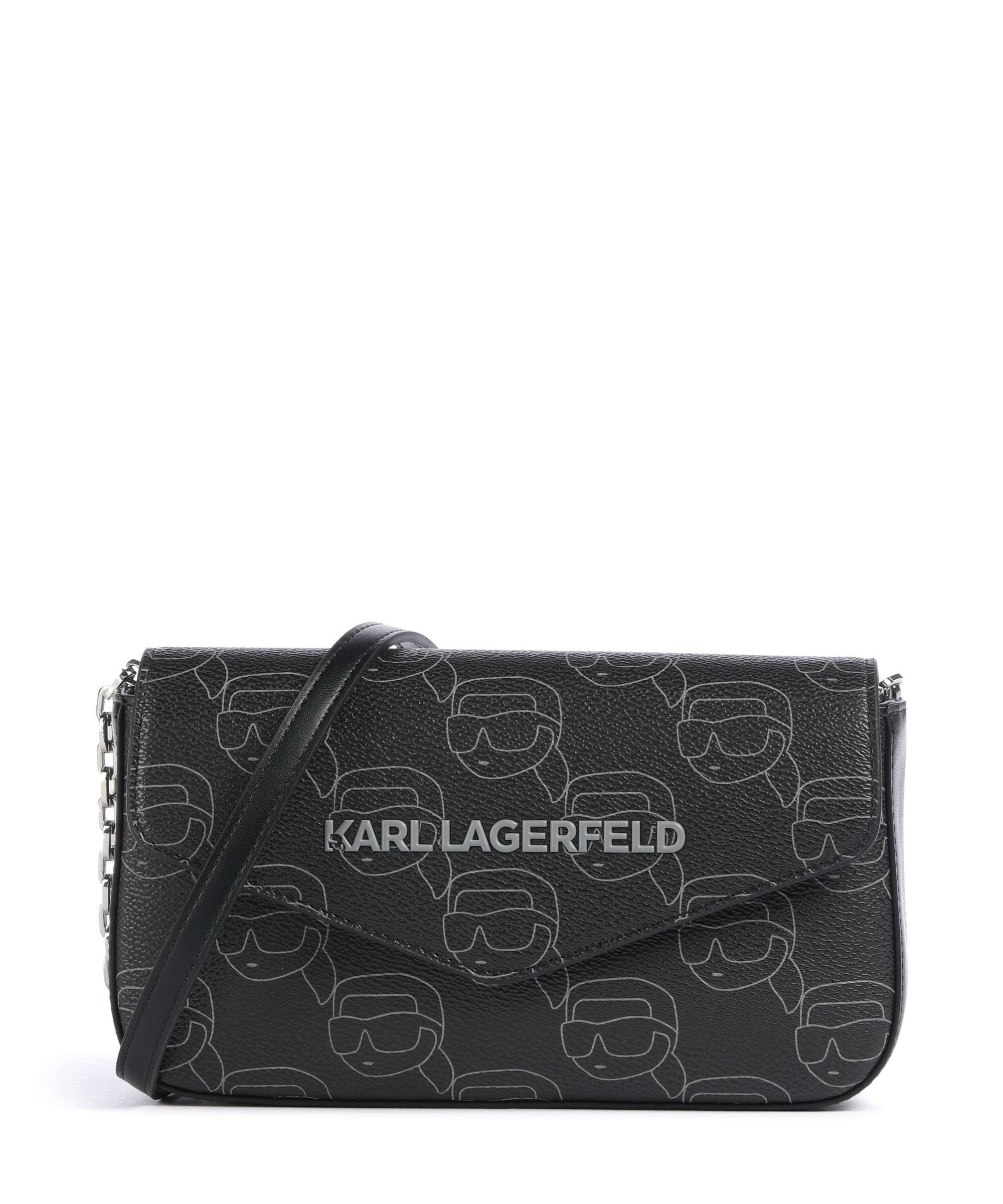 Karl Lagerfeld Ikon Mono Crossbody bag black