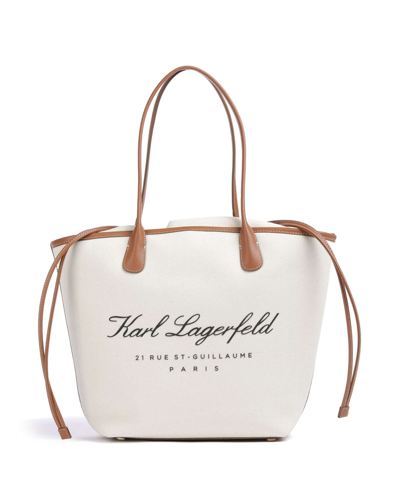 Karl Lagerfeld Hotel Karl Medium Tote bag natural canvas/tan