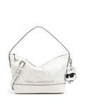 Karl Lagerfeld K/Ikonik Mono Hobo bag offwhite