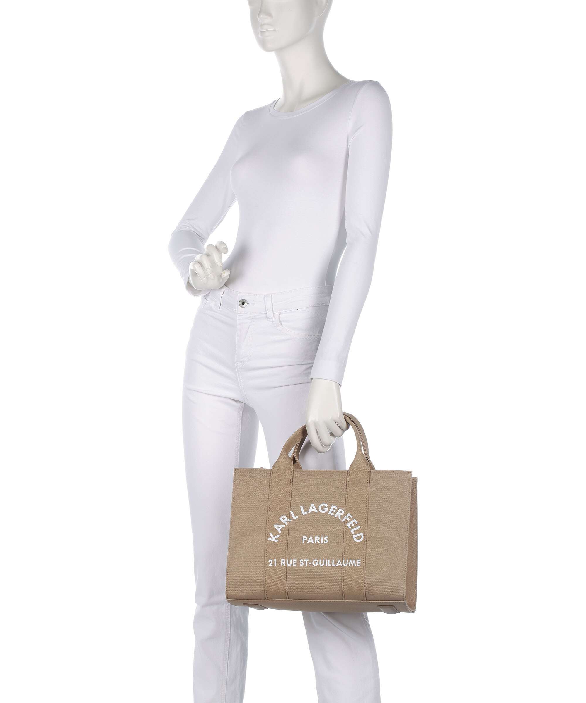 Karl Lagerfeld K/Rue St Guillaume Medium Handbag nougat