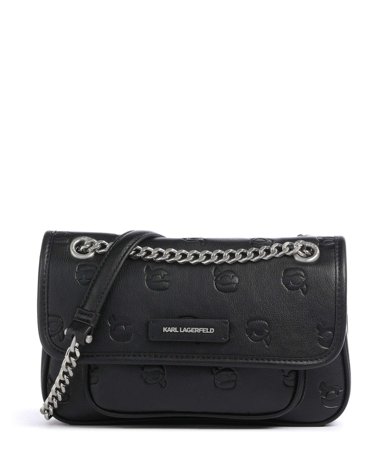 Karl Lagerfeld K/Ikon Monogram Shoulder bag tonal black