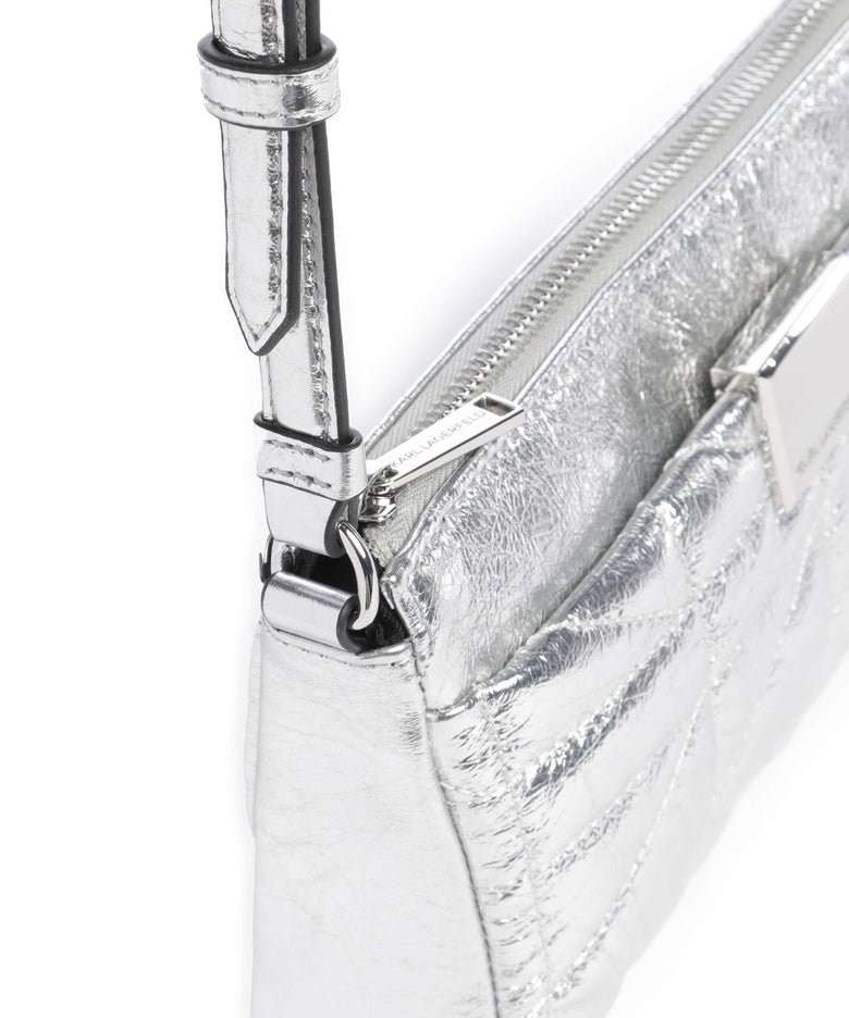 Karl Lagerfeld K/Kuilt Small Shoulder bag silver