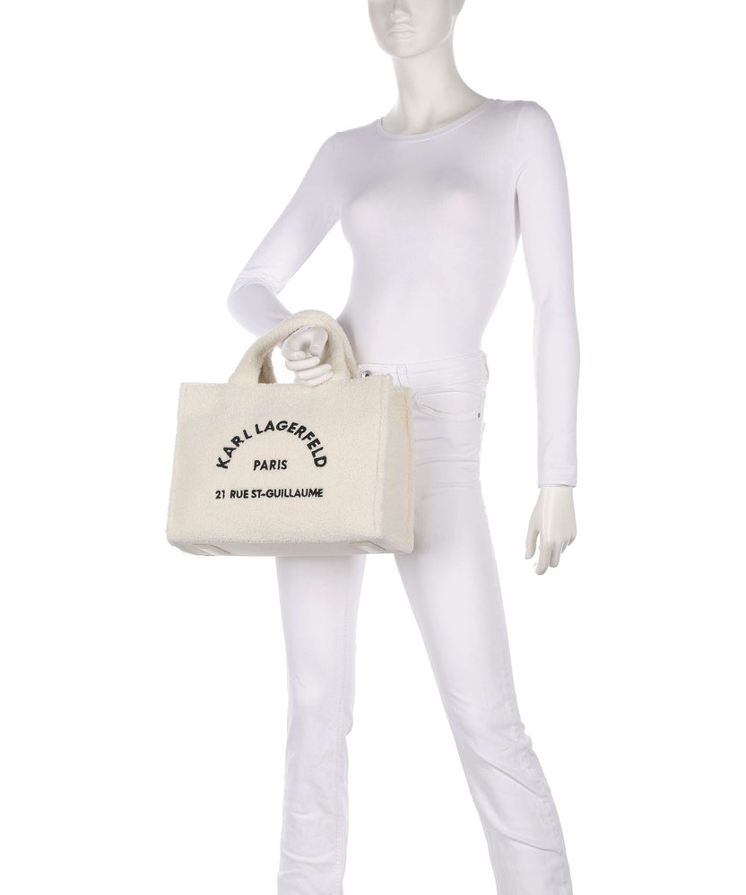 Karl Lagerfeld K/Rue St Guillaume Medium Handbag off white