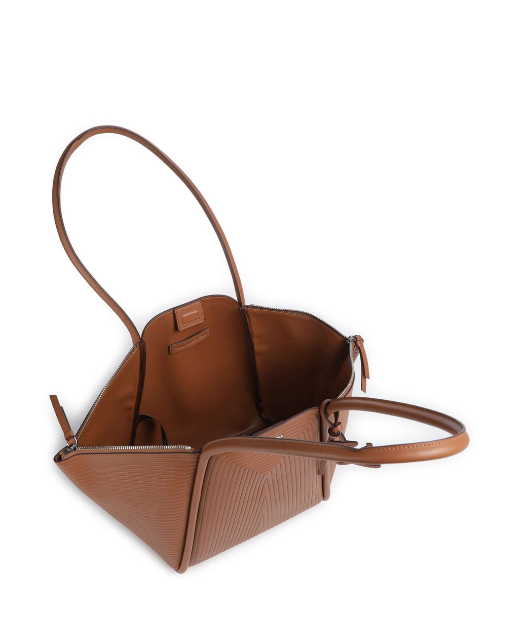 Karl Lagerfeld K/Wellen Medium Tote bag dark tan