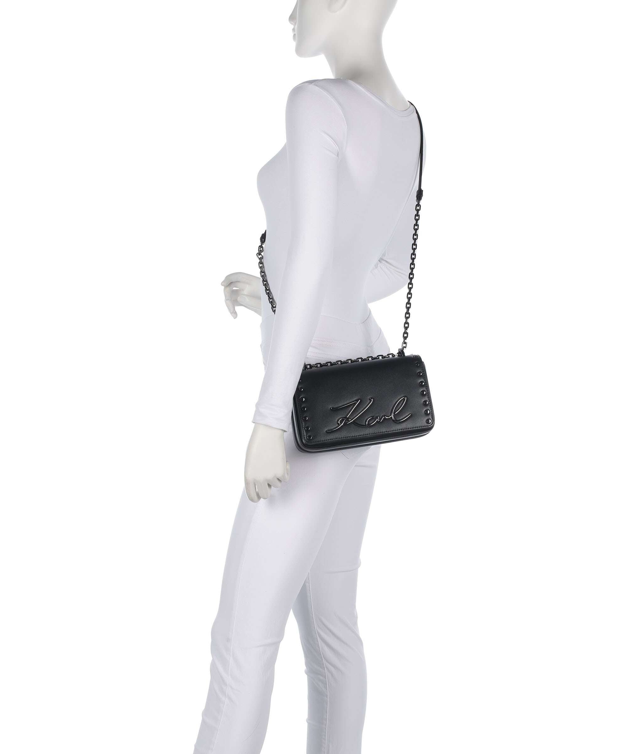 Karl Lagerfeld K/Signature 2.0 Shoulder bag black embellishment