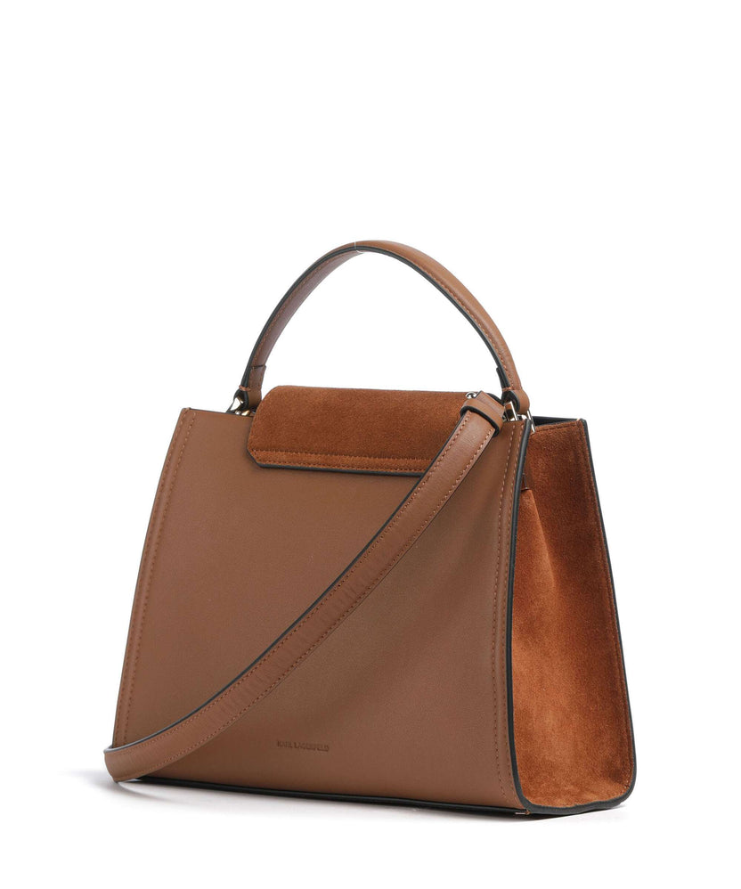 Karl Lagerfeld K/Signature Medium Handbag dark tan