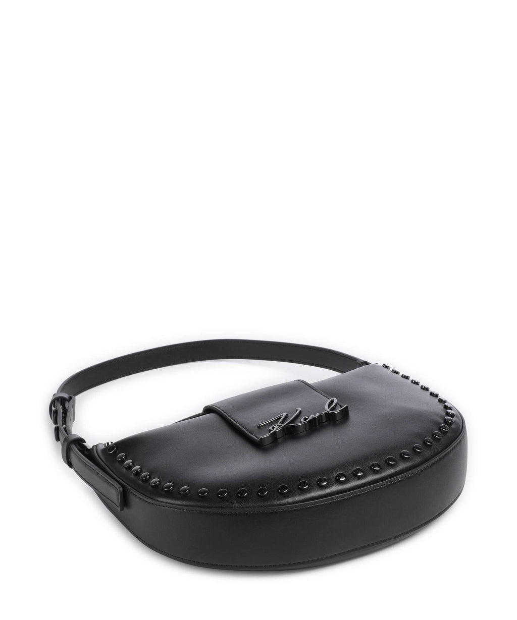 Karl Lagerfeld K/Signature Hobo bag black embellishment
