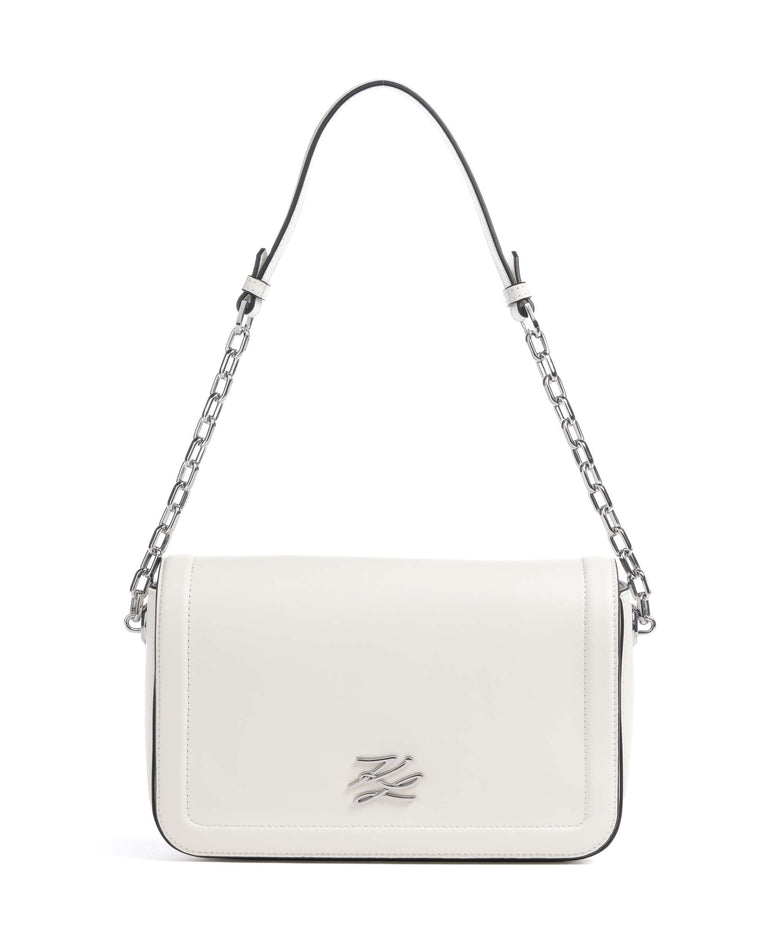 Karl Lagerfeld K/Autograph Medium Shoulder bag off white