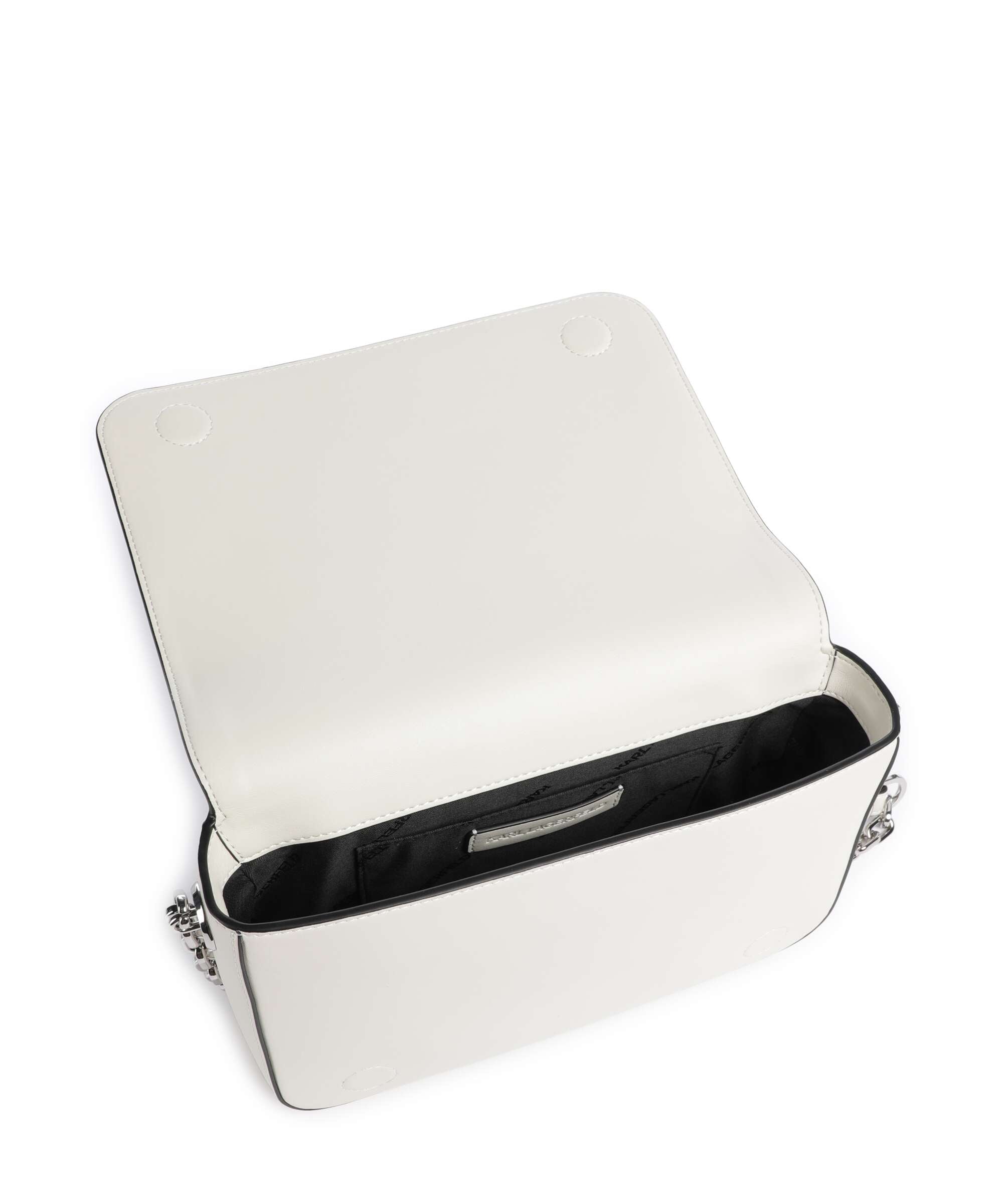 Karl Lagerfeld K/Autograph Medium Shoulder bag off white
