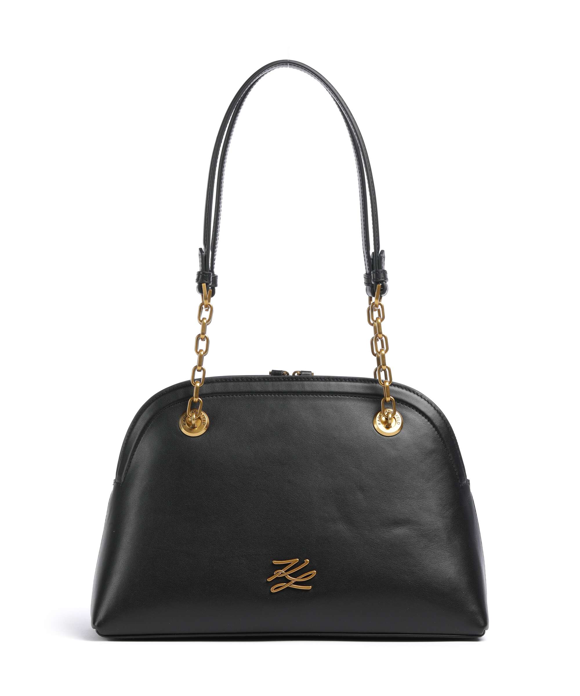 Karl Lagerfeld K/Autograph Bowling Medium Shoulder bag black/gold