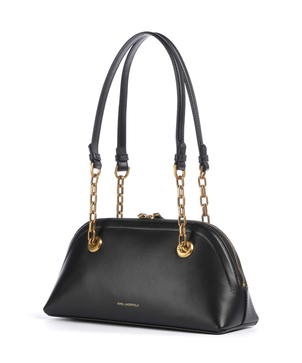 Karl Lagerfeld K/Autograph Bowling Small Shoulder bag black/gold