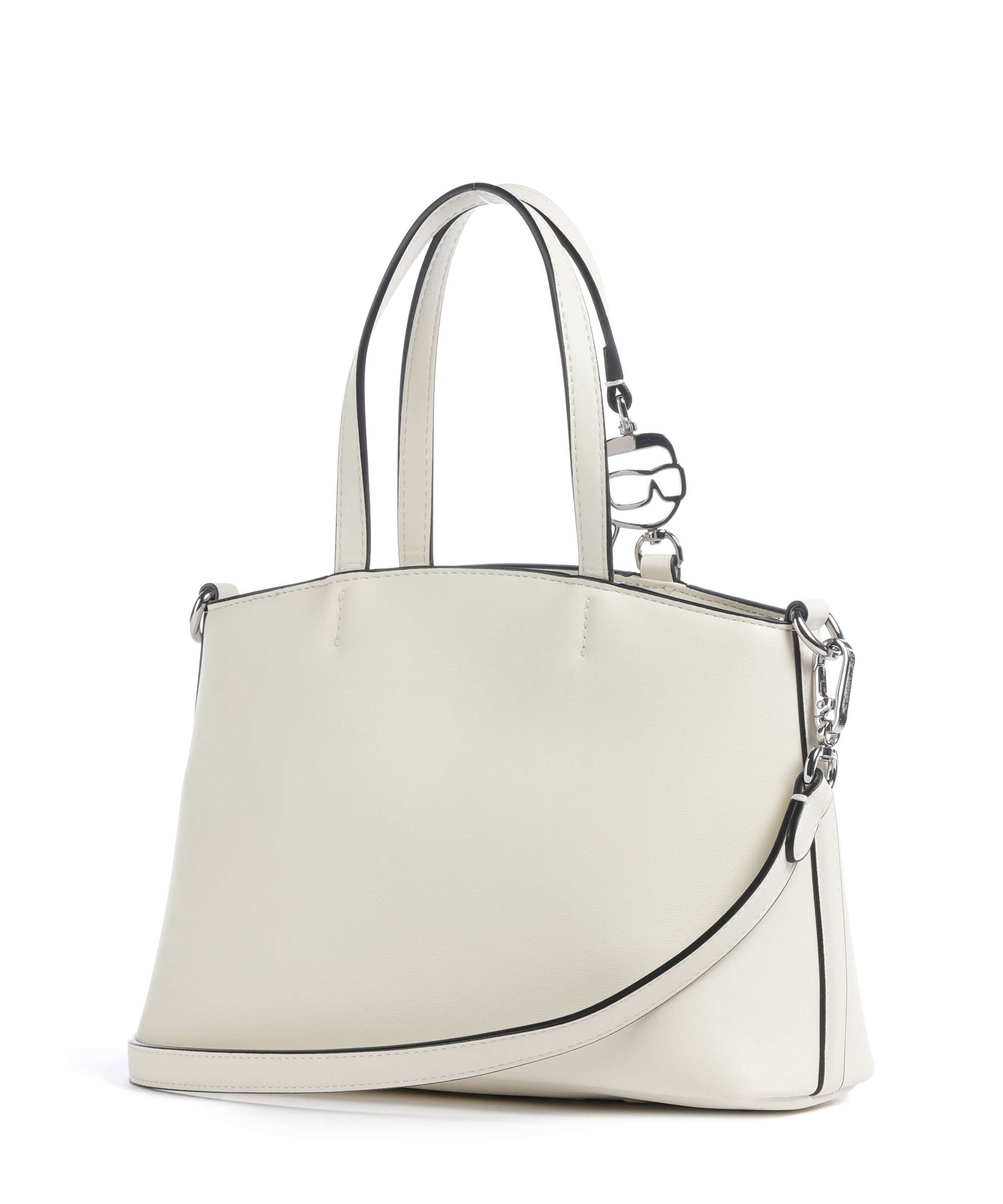 Karl Lagerfeld Ikon Smooth Handbag off white