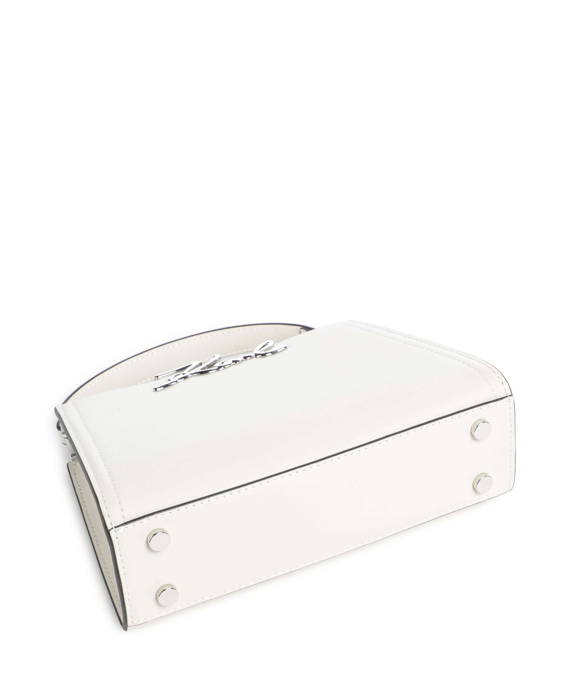 Karl Lagerfeld K/Signature Mini Handbag off white