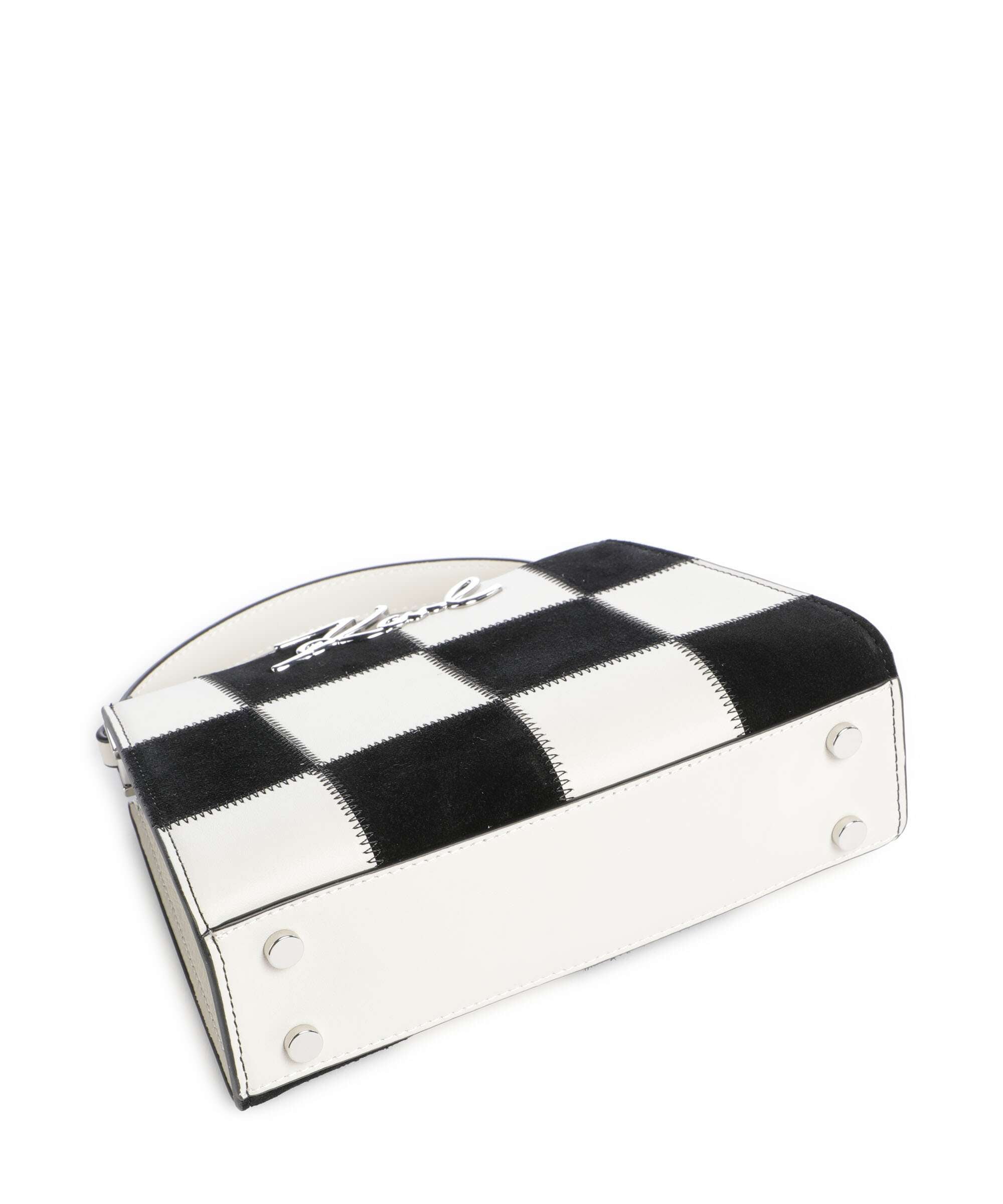 Karl Lagerfeld K/Signature Mini Handbag black/white check