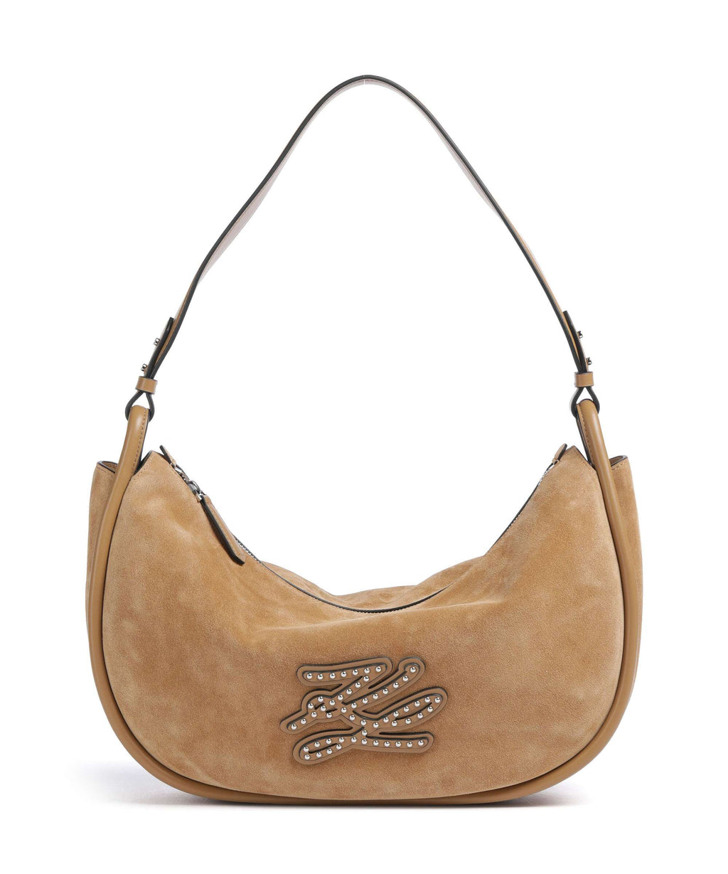 Karl Lagerfeld K/Autograph Patch Shoulder bag caramel