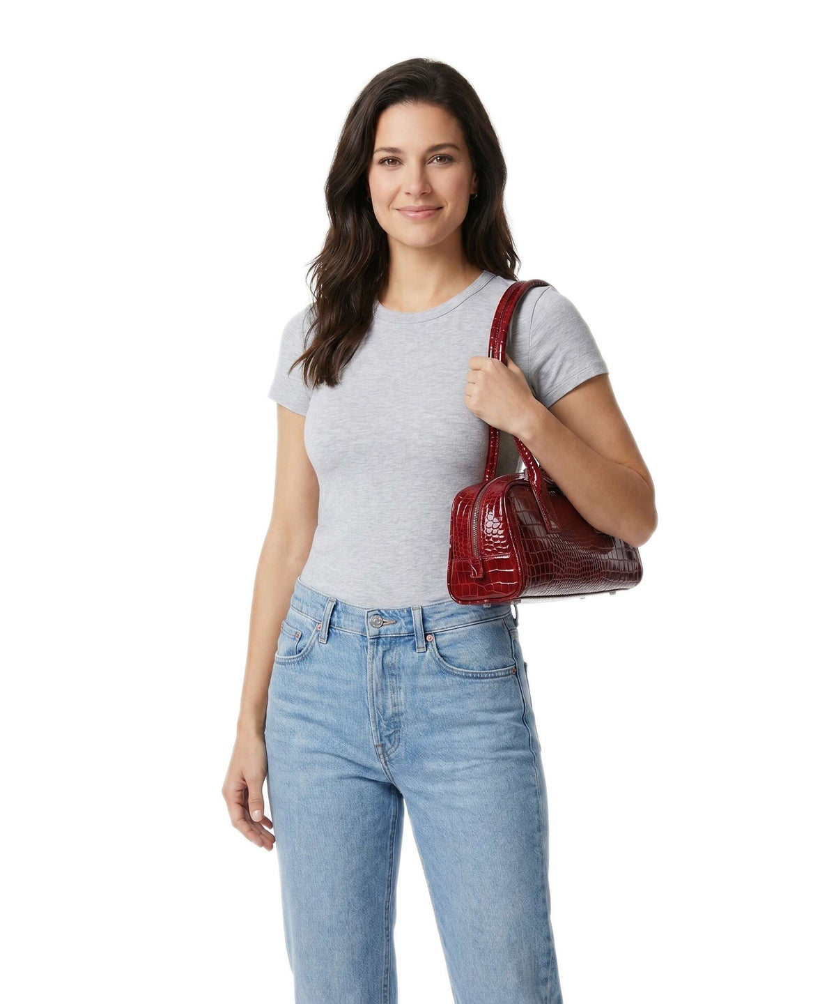 Steve Madden BANISE Shoulder bag red croco