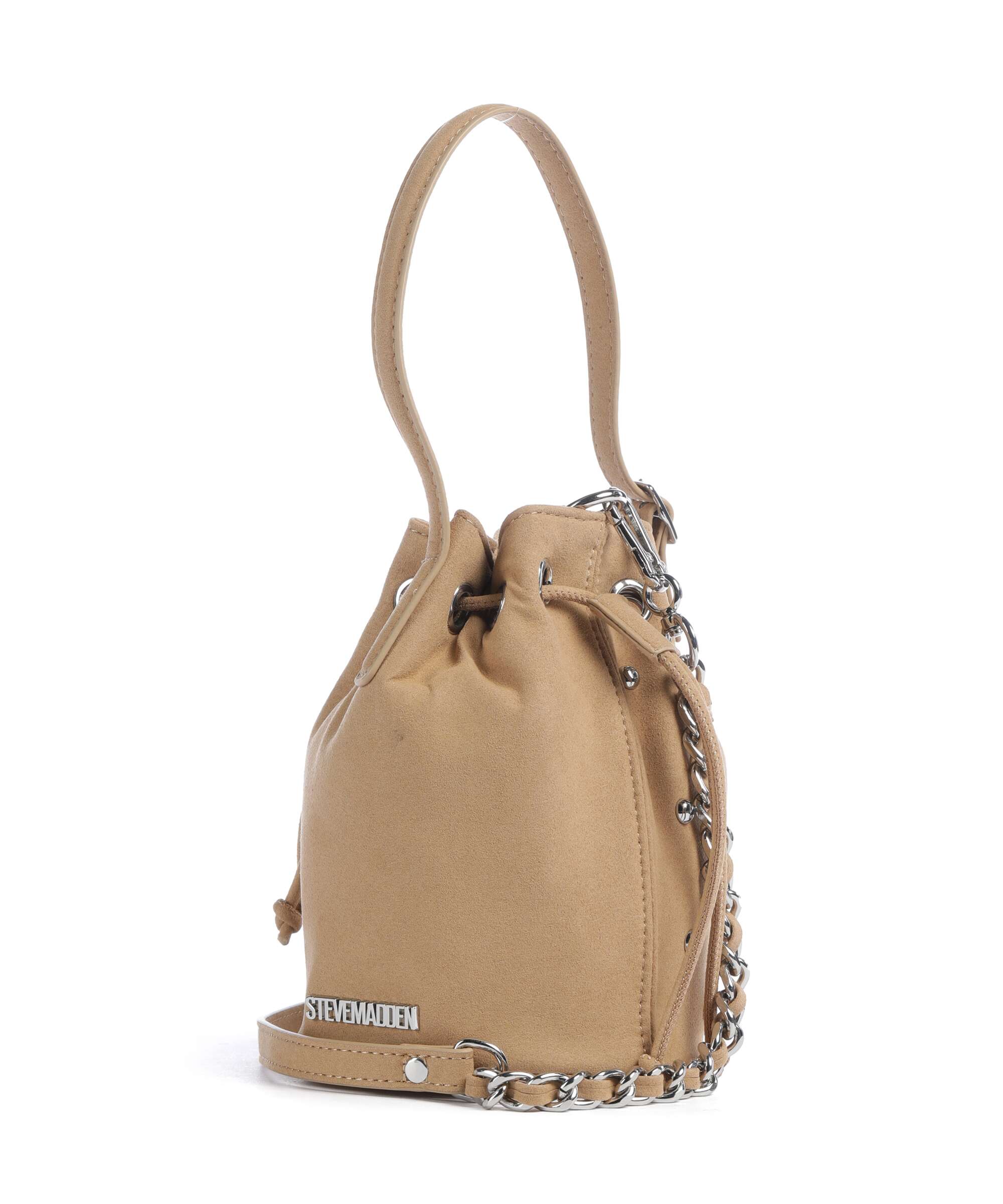 Steve Madden BSUNRAY Bucket bag tan/silver