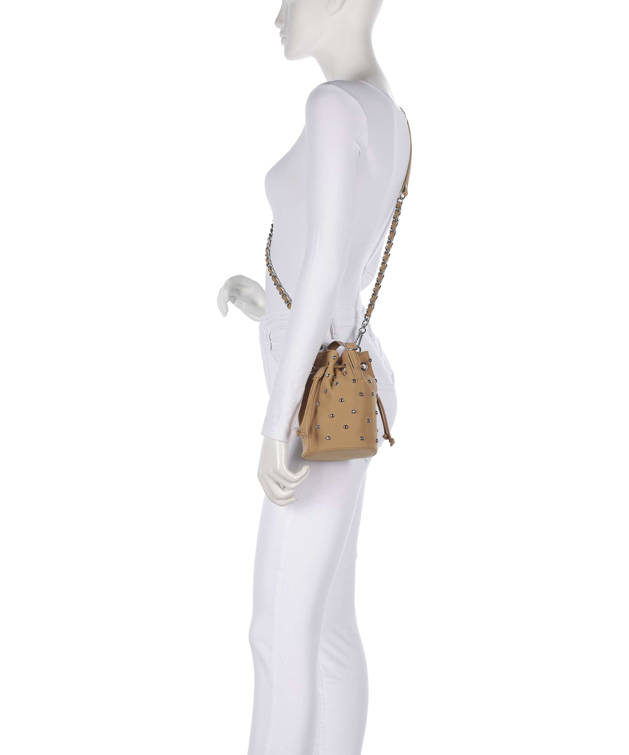 Steve Madden BSUNRAY Bucket bag tan/silver