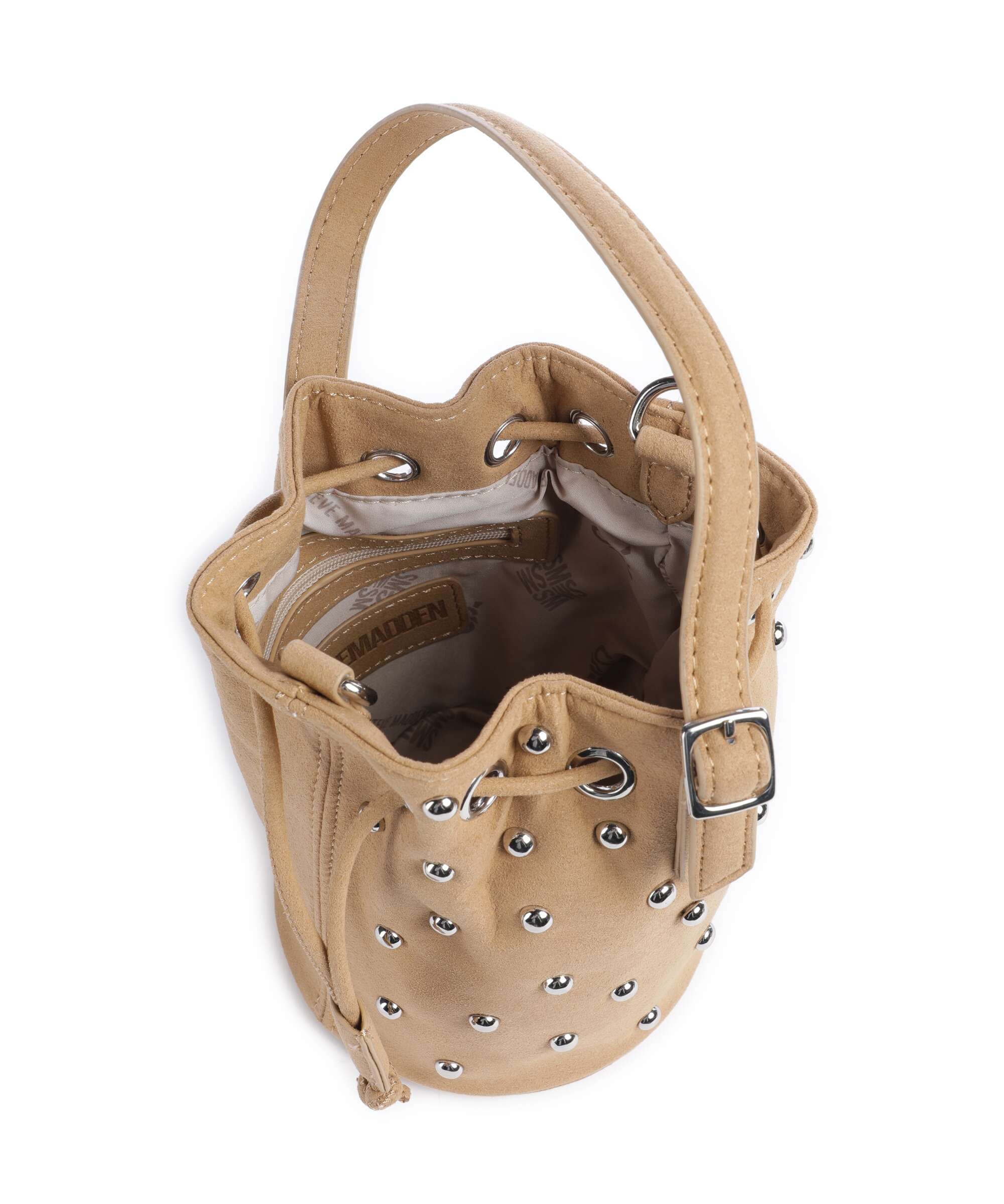 Steve Madden BSUNRAY Bucket bag tan/silver