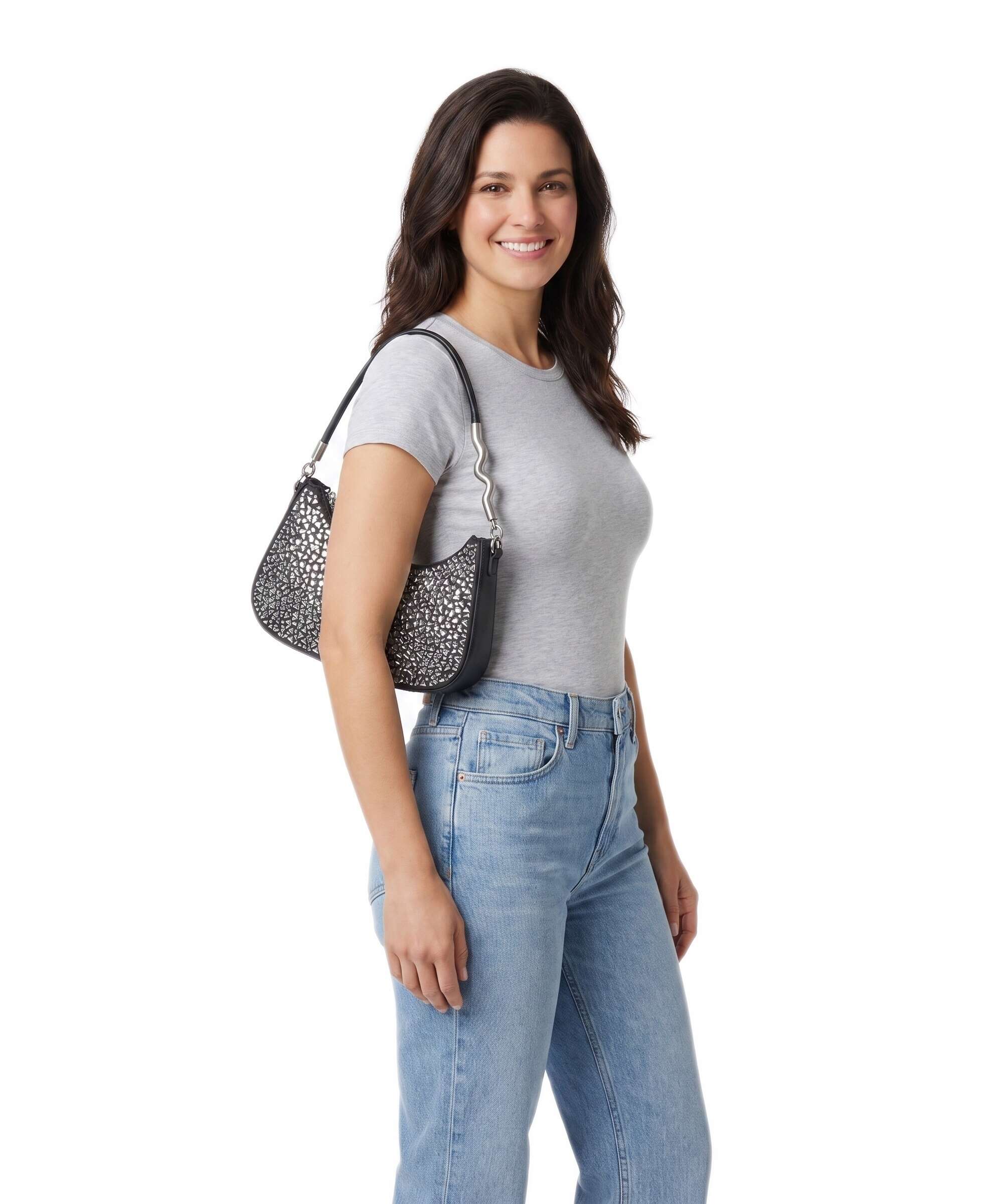 Steve Madden BRAZ Shoulder bag black/nickle