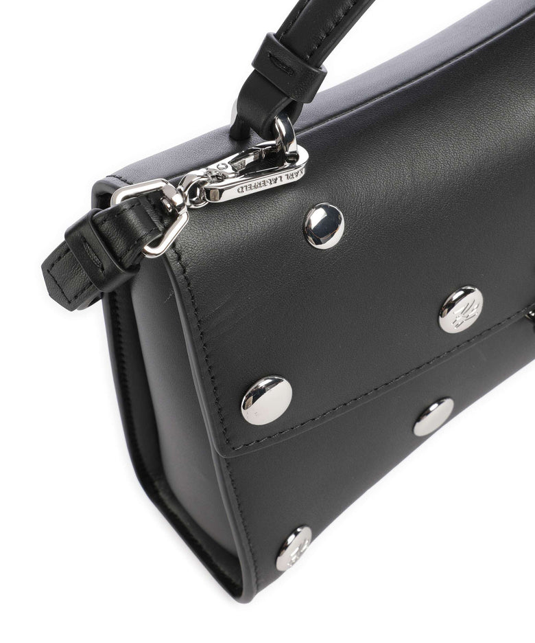 Karl Lagerfeld K/Autograph Twist Crossbody bag black embellishment