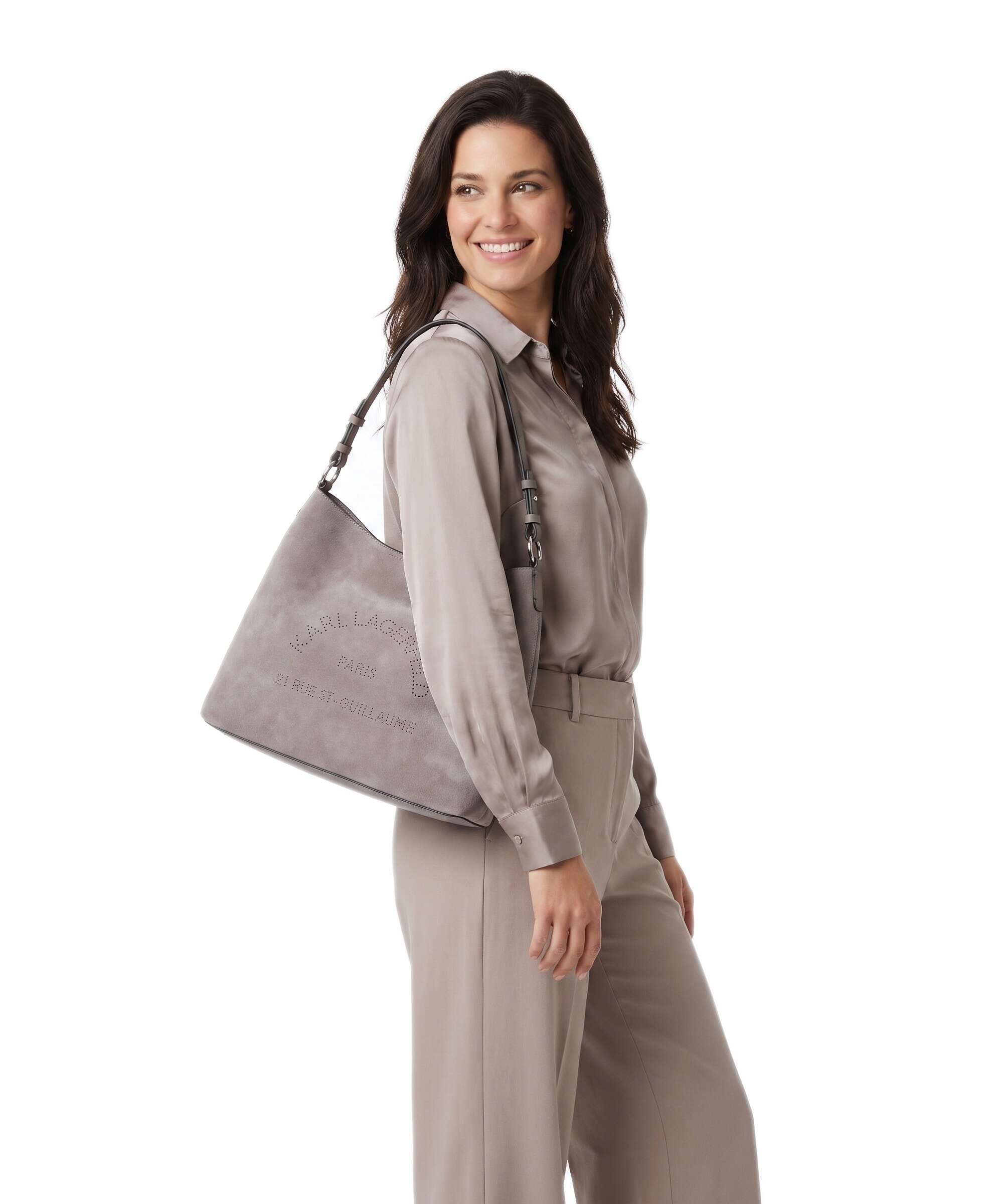 Karl Lagerfeld K/Daily Hobo bag ash grey