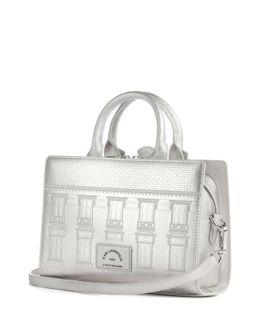 Karl Lagerfeld K/Rue St Guillaume Handbag silver